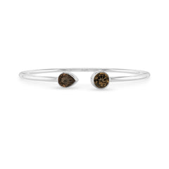 smoky quartz cut bracelet