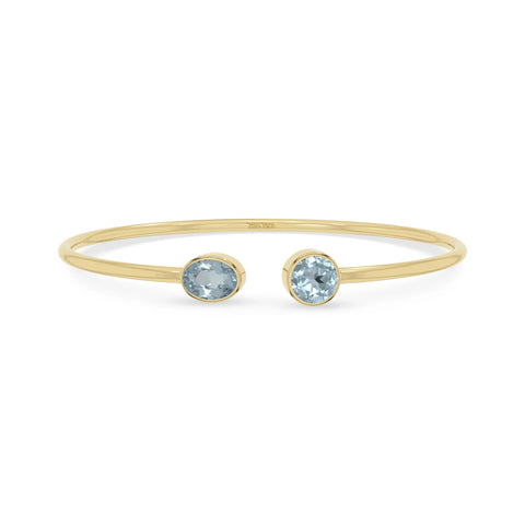 aquamarine cut bracelet