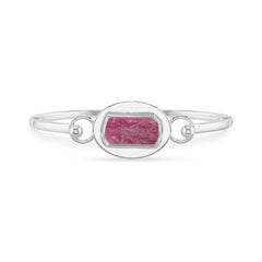 ruby rough bracelet