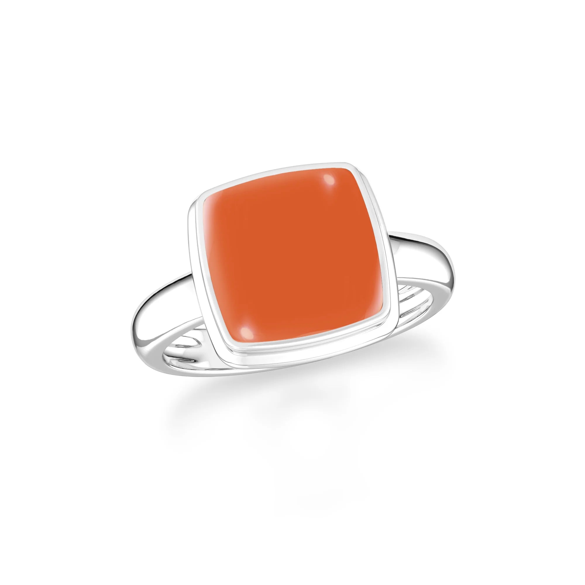 carnelian bezel-set ring