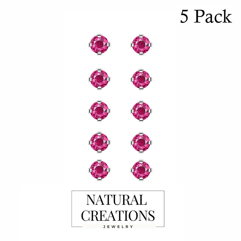 ruby earrings 