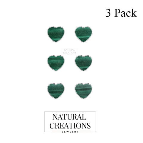 malachite slice earrings