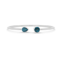 london blue topaz cut bracelet
