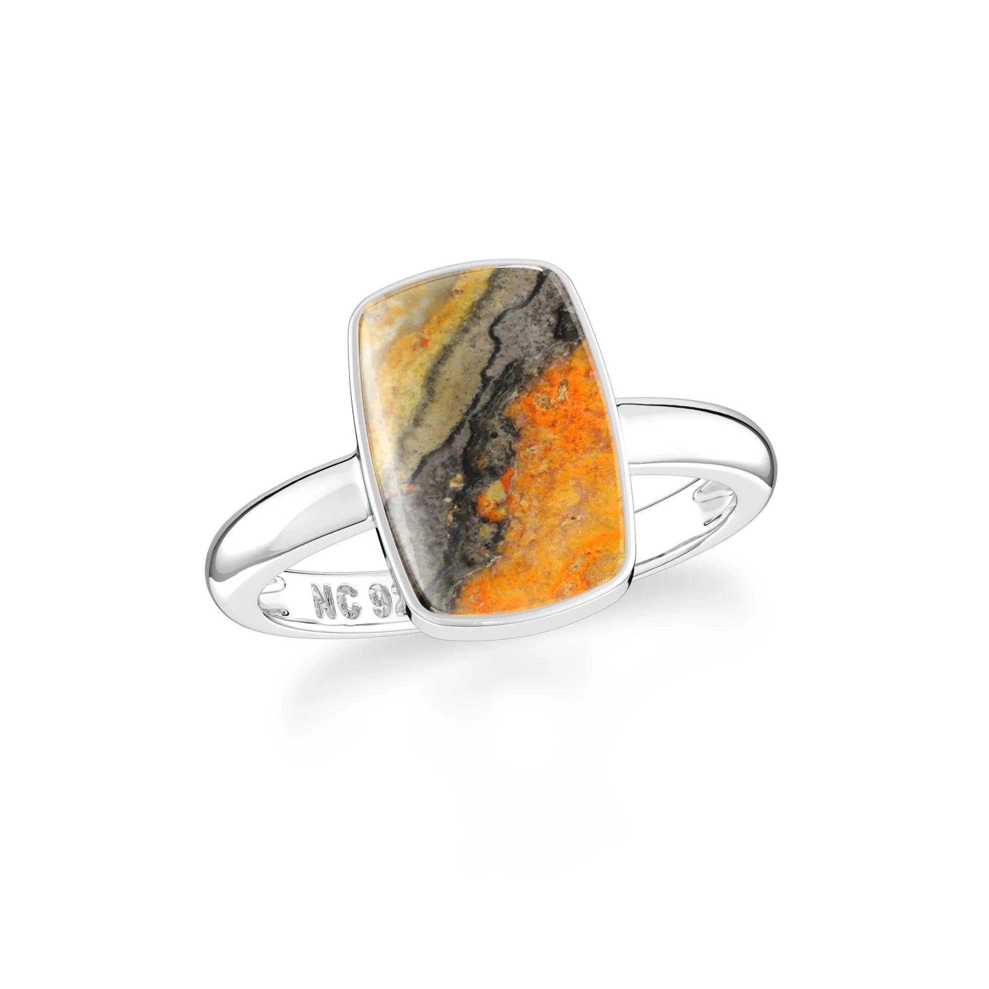 bumble bee bezel-set ring