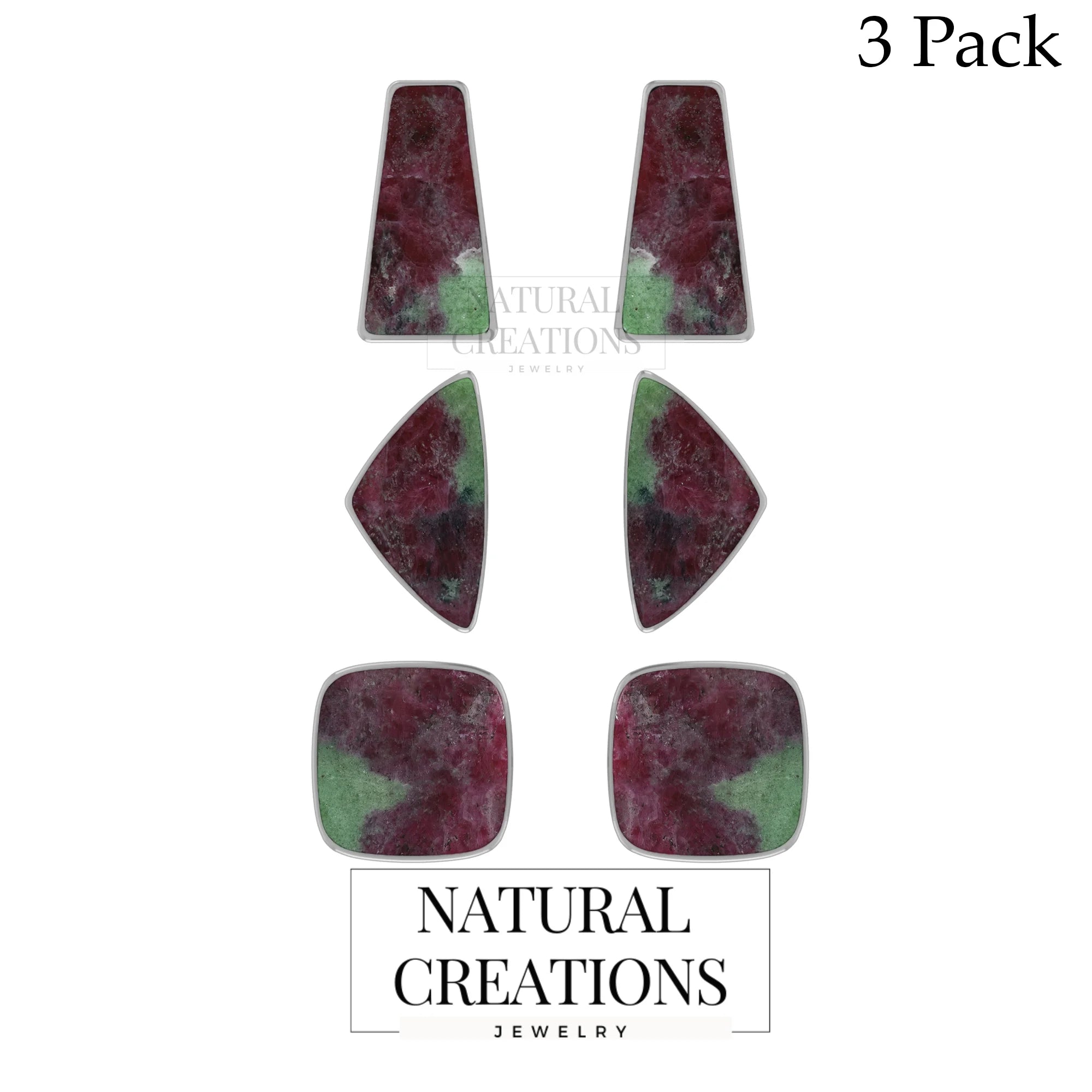 ruby zoisite earrings