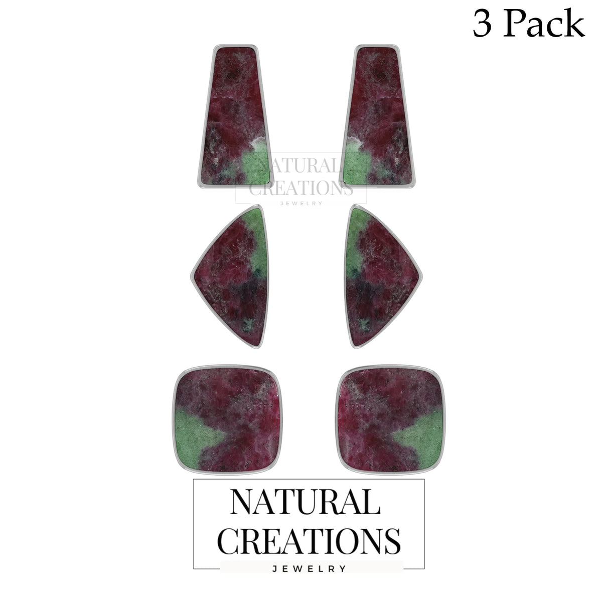 ruby zoisite earrings