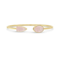 rose quartz cab bracelet