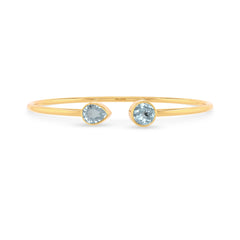 aquamarine cut bracelet
