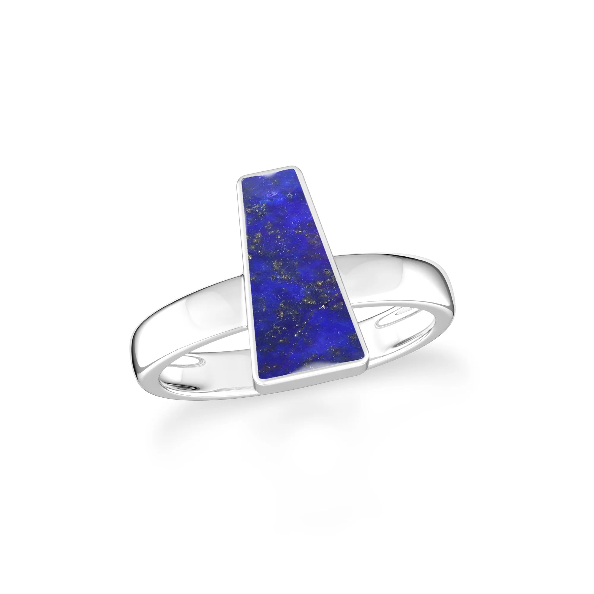 lapis-lazuli bezel-set ring