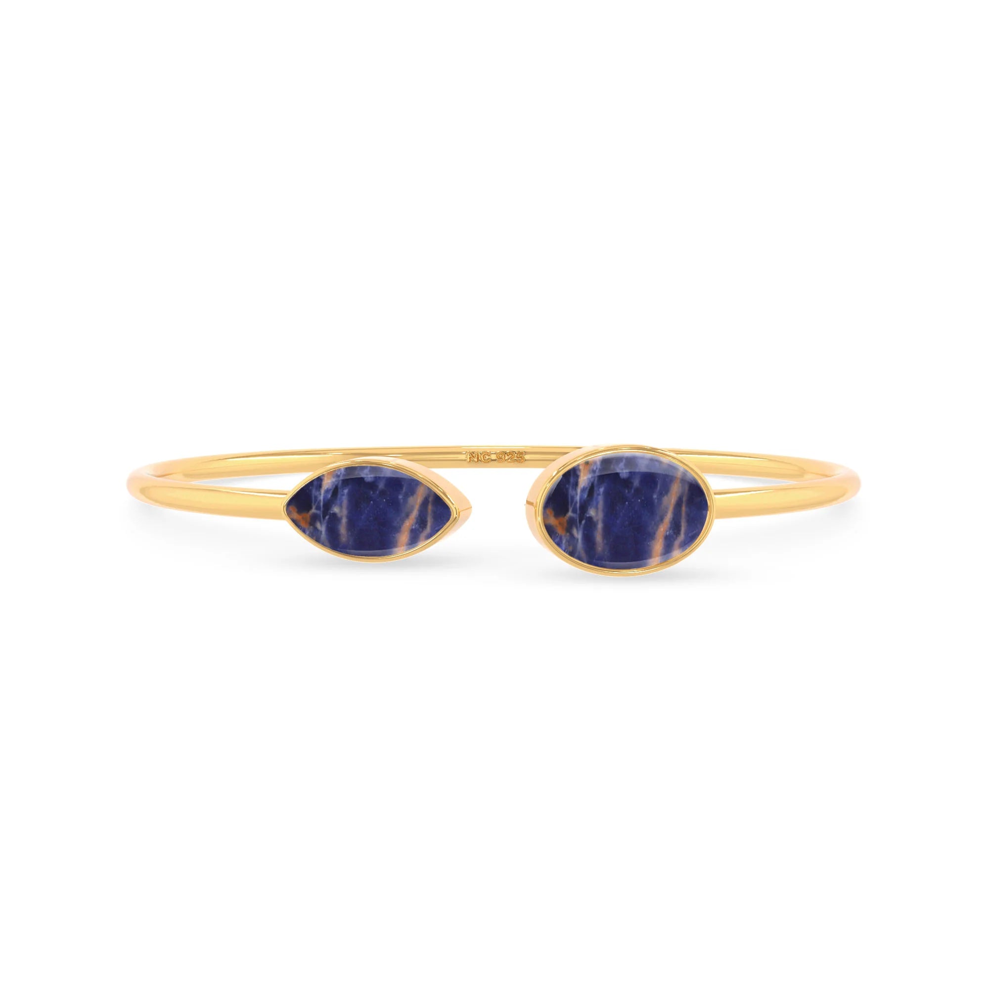 sodalite cab bracelet