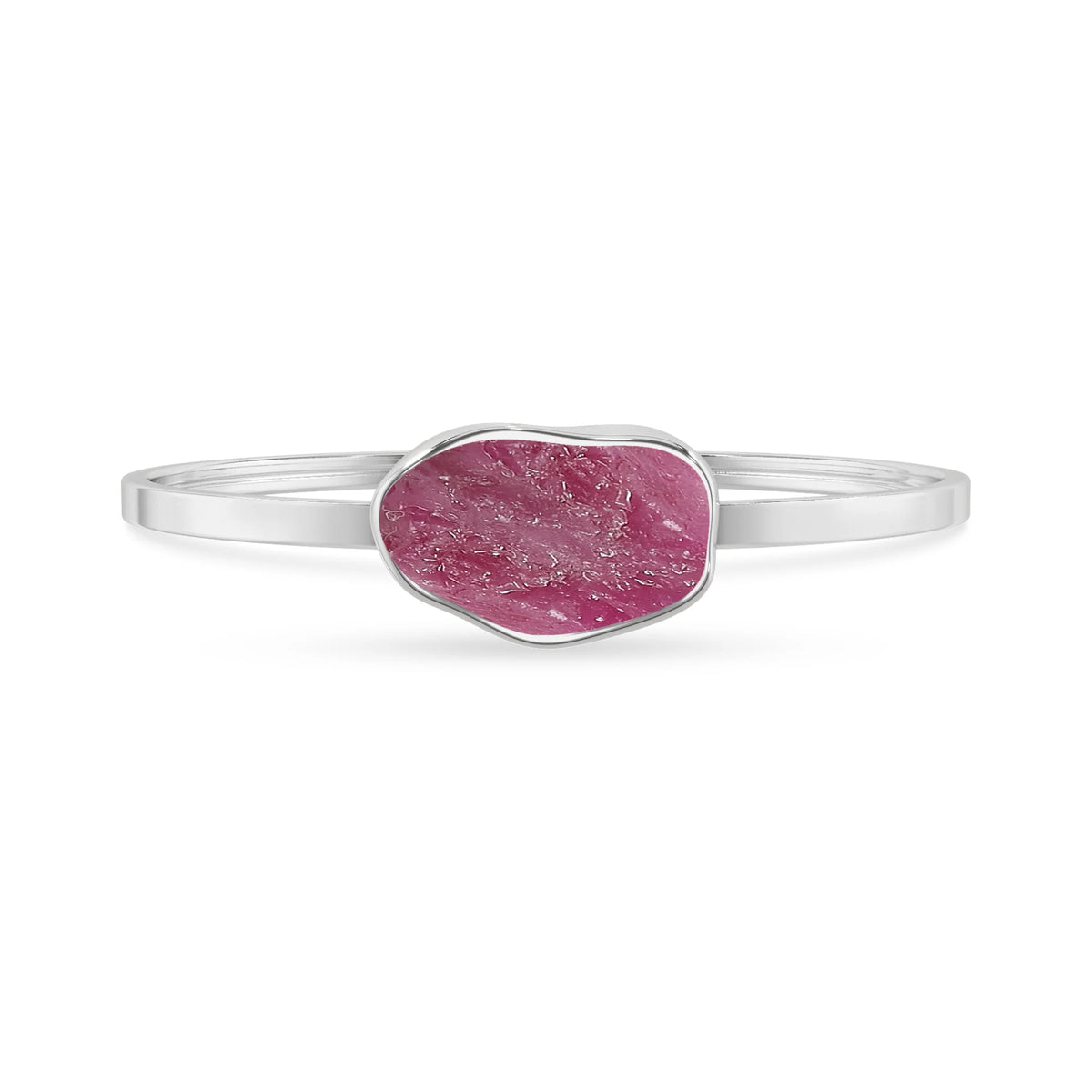 ruby rough bracelet