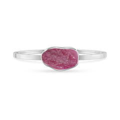 ruby rough bracelet