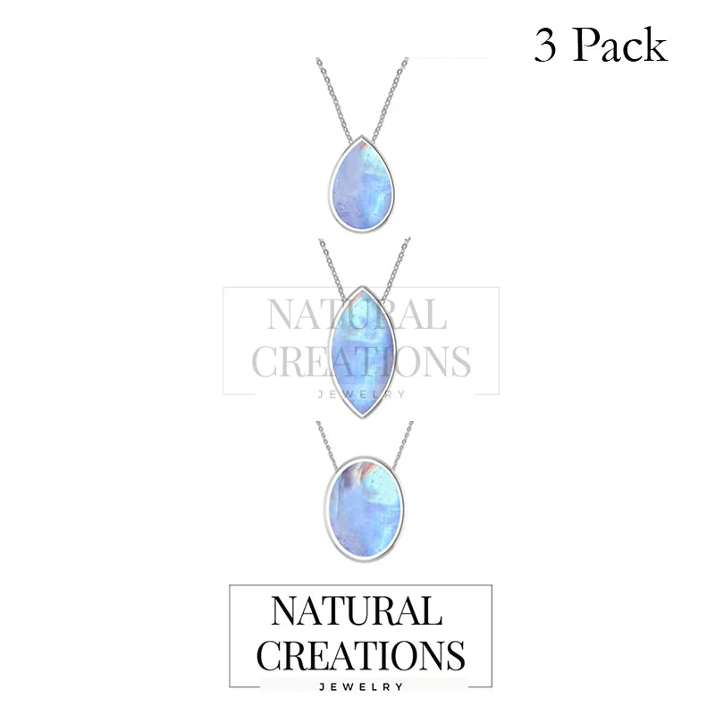 rainbow moonstone pendant