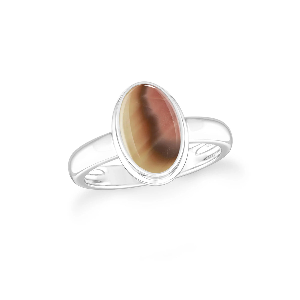 imperial-jasper bezel-set ring