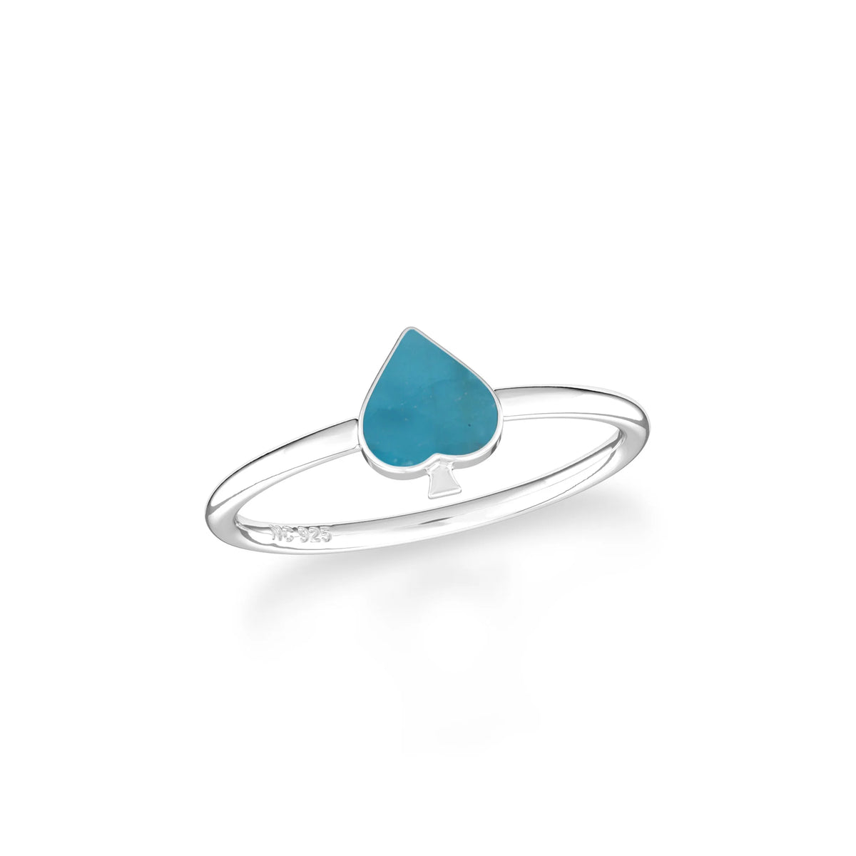neon-apatite stackable bezel-set ring