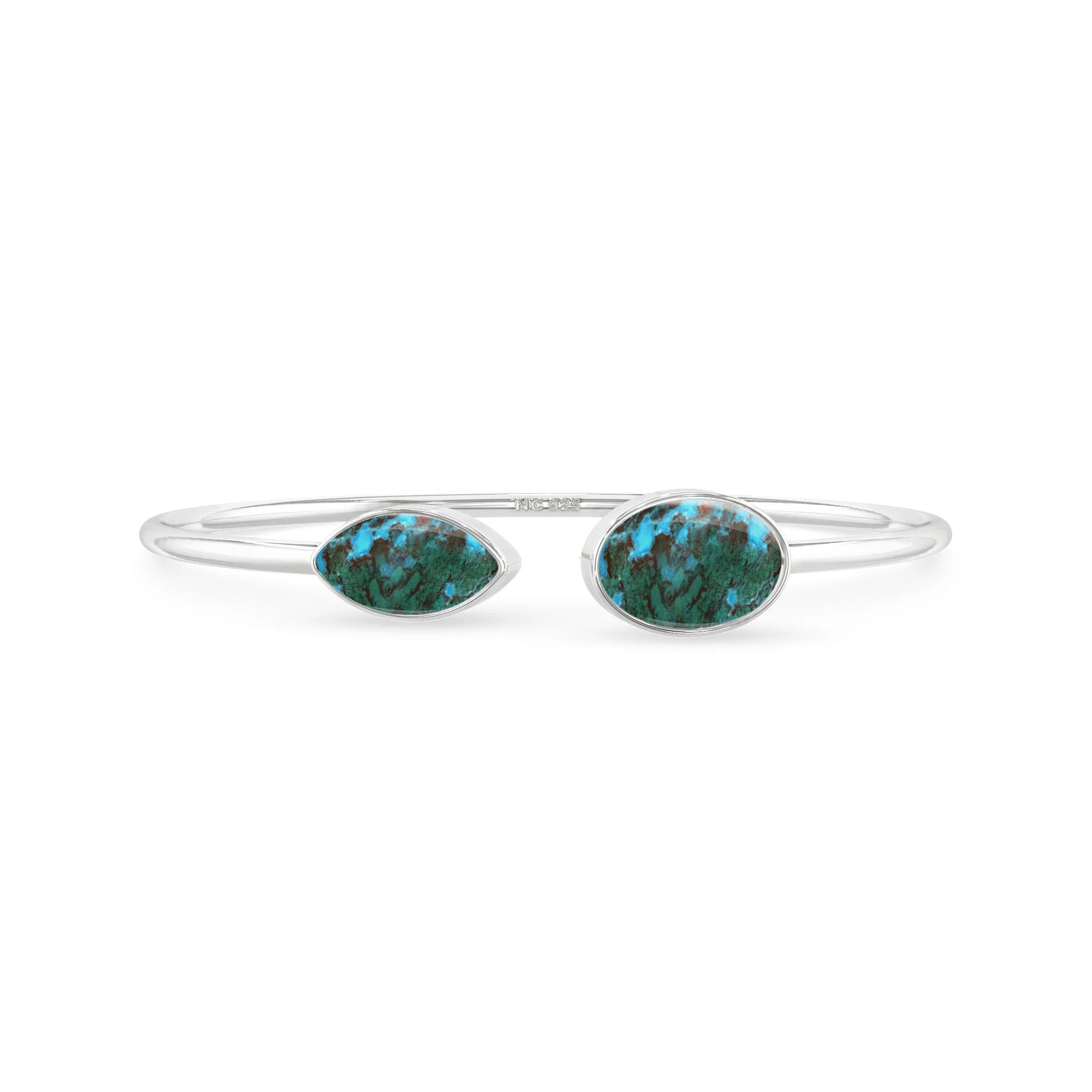 chrysocolla cab bracelet