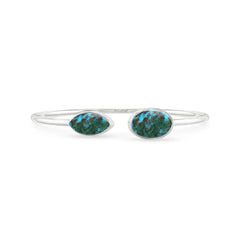 chrysocolla cab bracelet