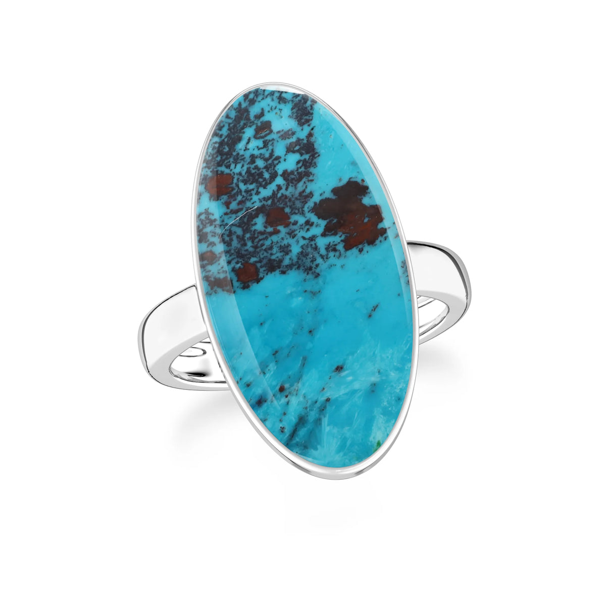 shattuckite bezel-set ring