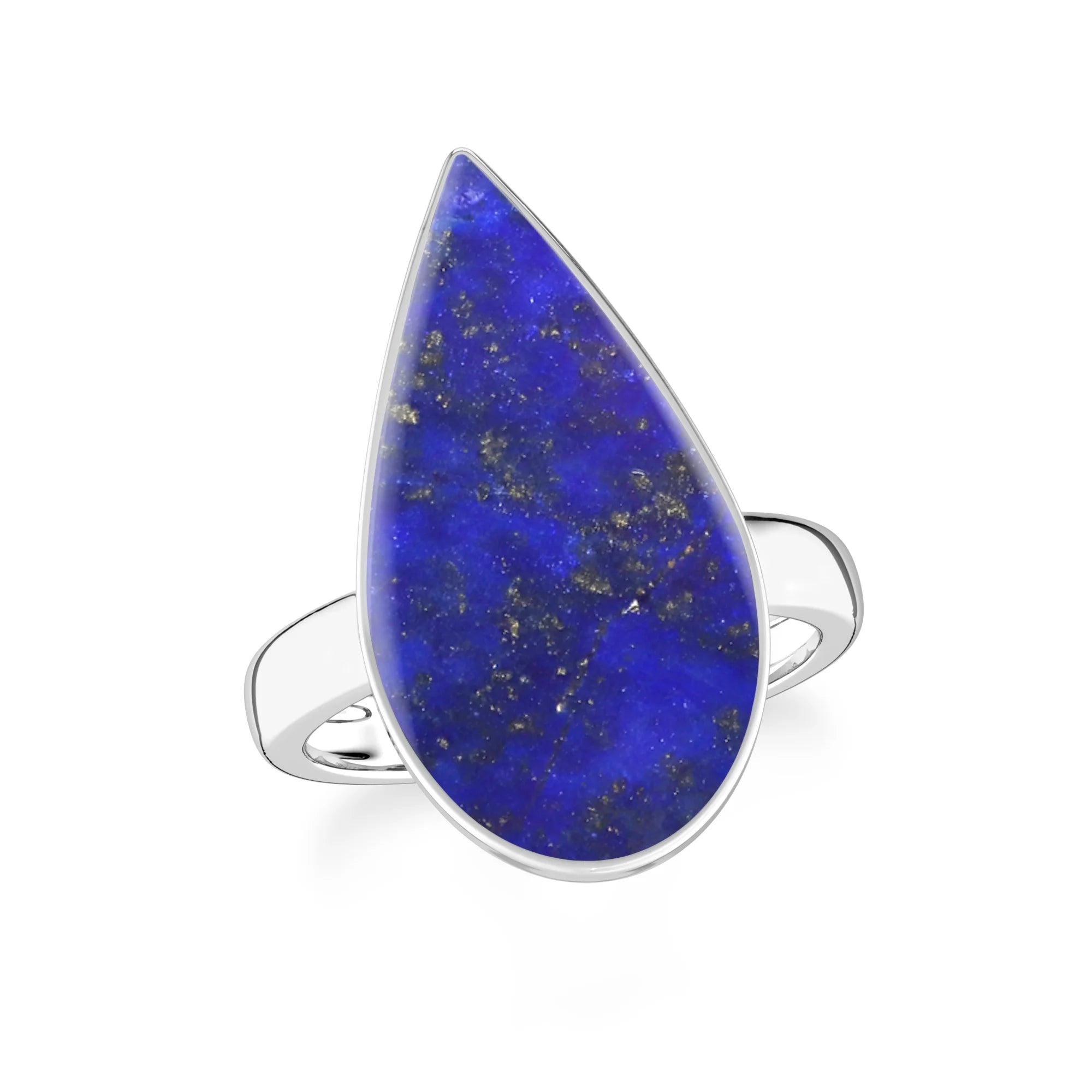 lapis-lazuli bezel-set ring