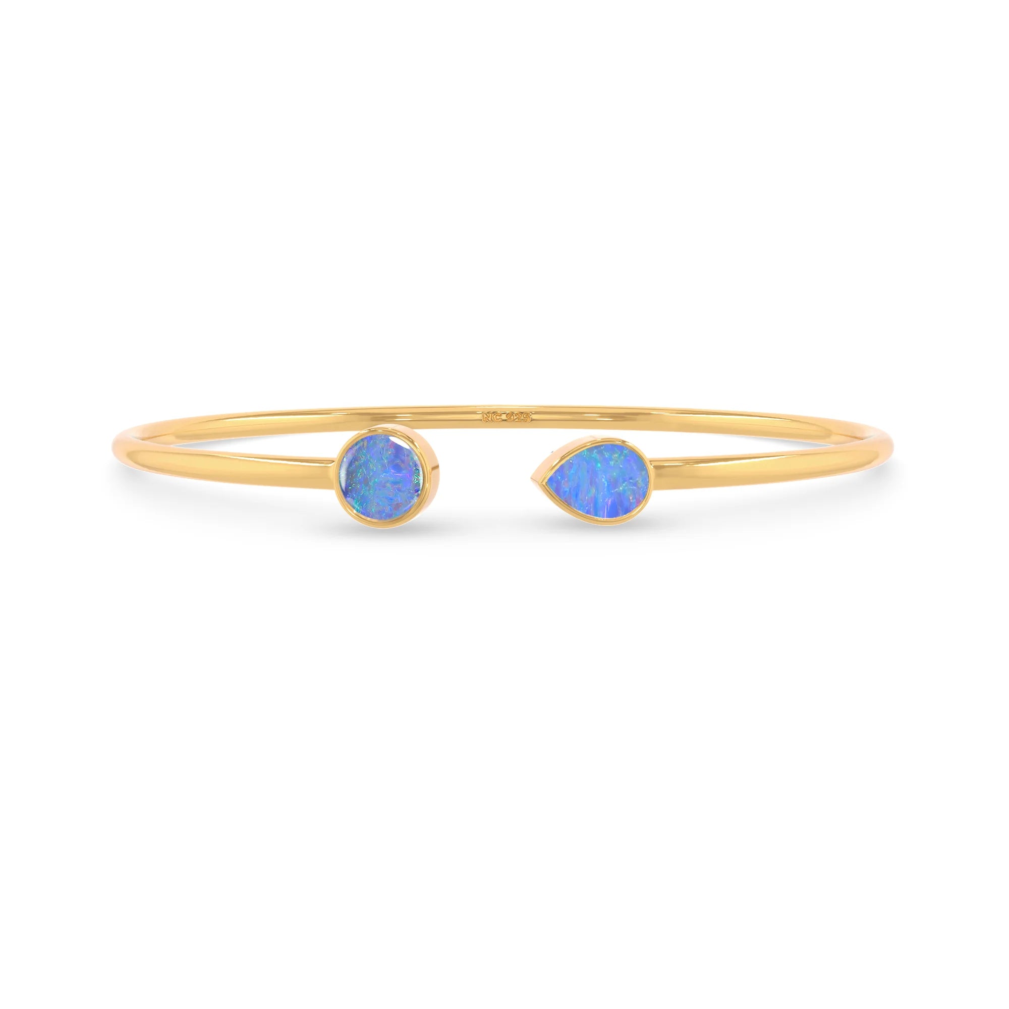 australian opal cab bracelet