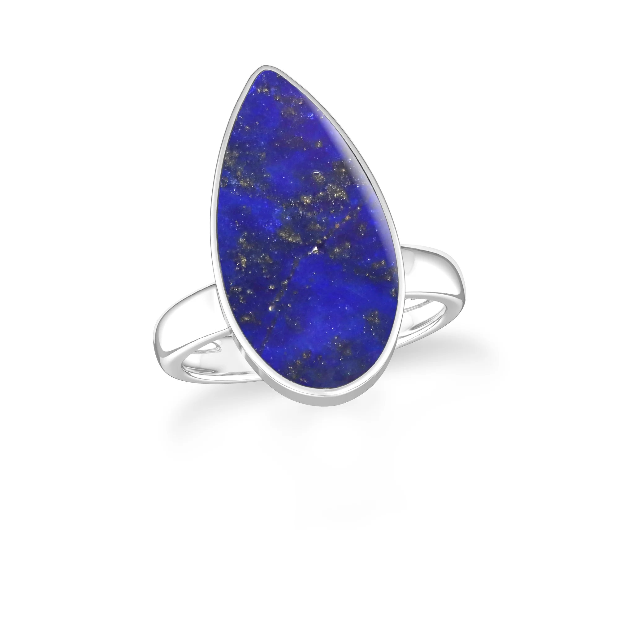 lapis-lazuli bezel-set ring