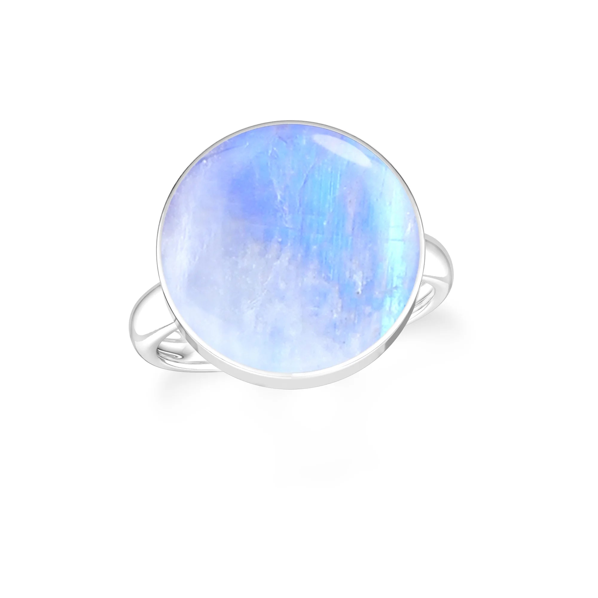 purple-moonstone bezel-set ring
