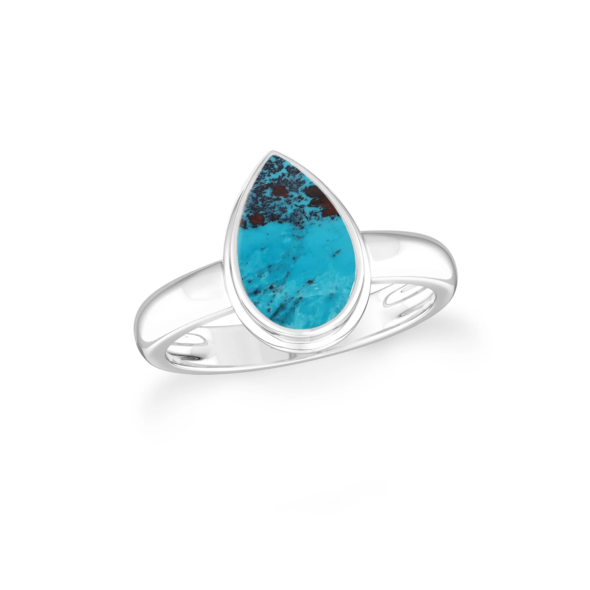 shattuckite bezel-set ring