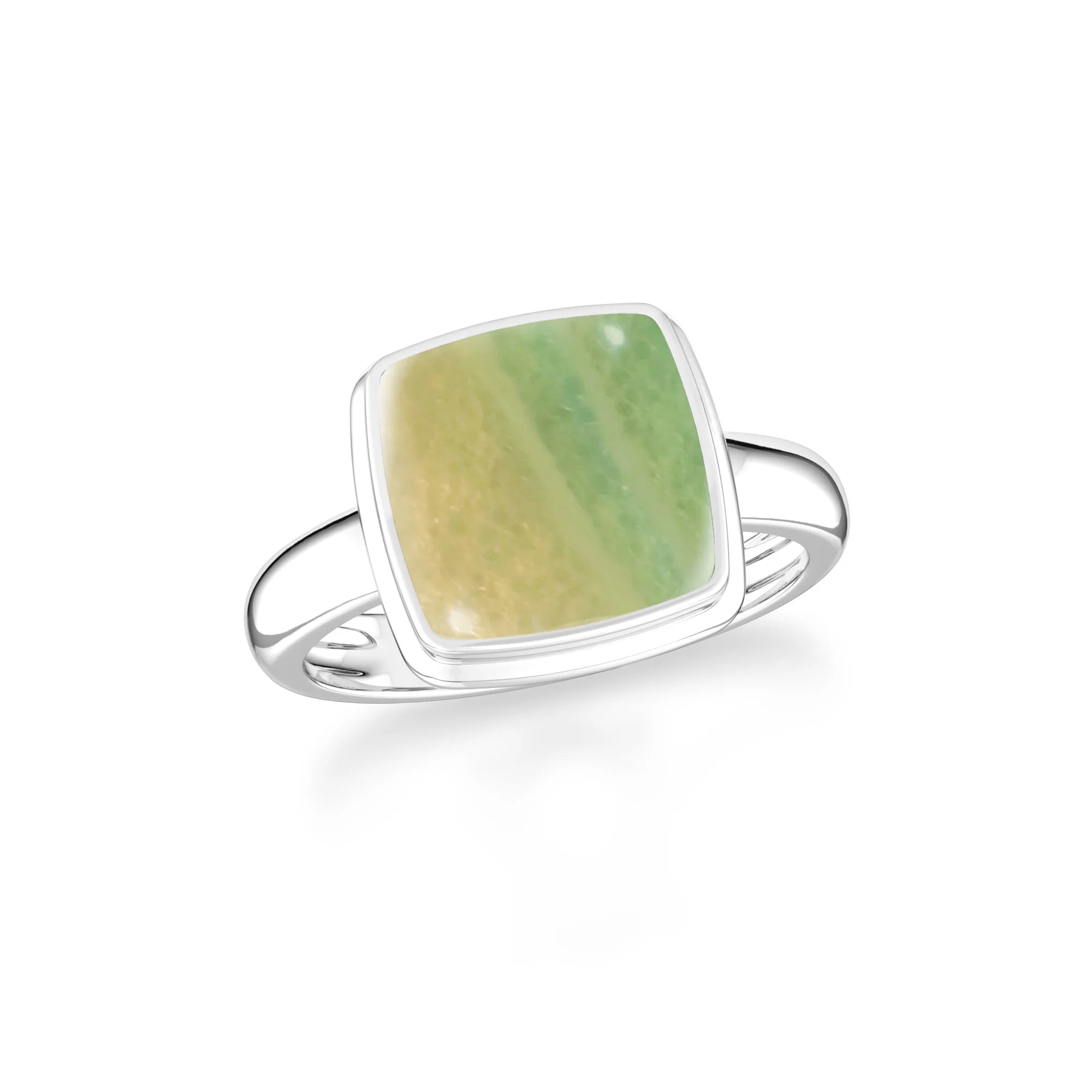 fluorite bezel-set ring