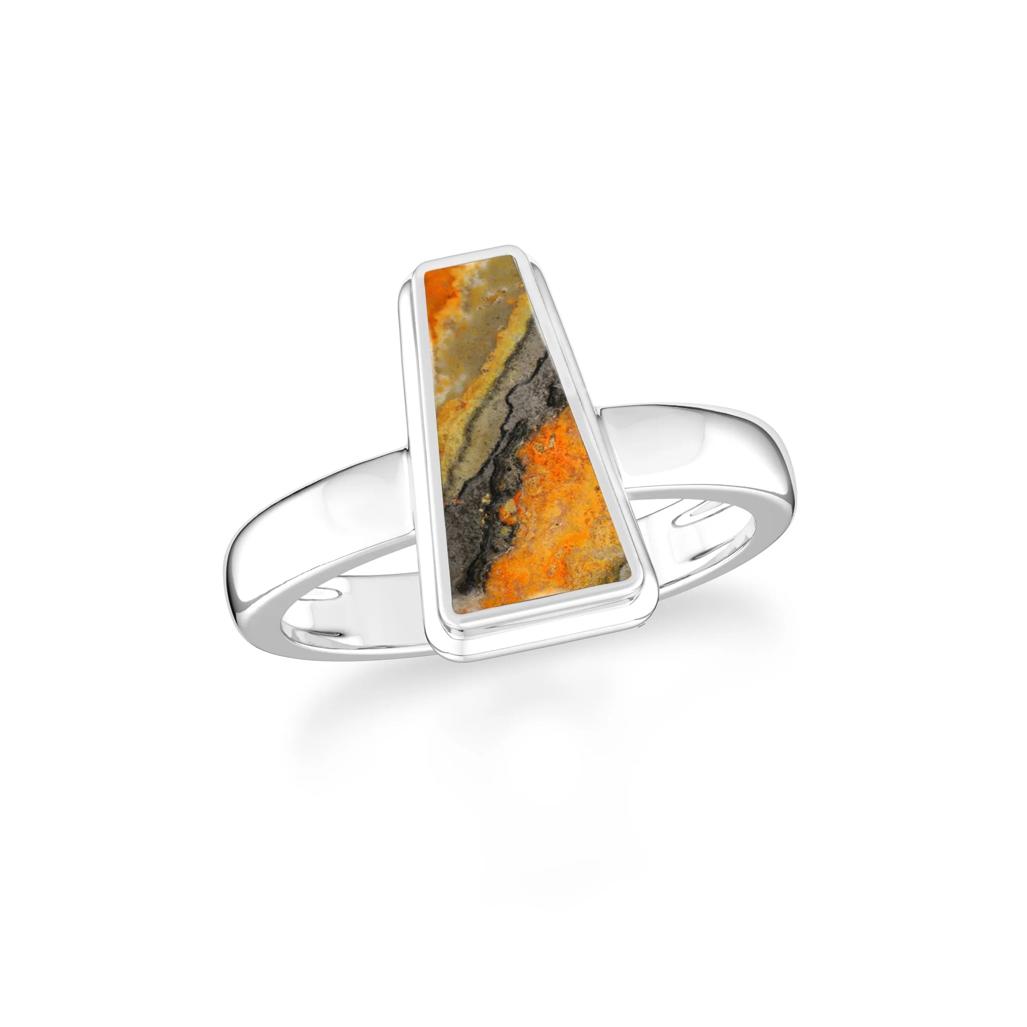 bumble-bee bezel-set ring