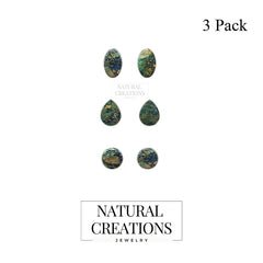 azurite malachite earrings 