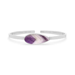 chevron amethyst rough bracelet