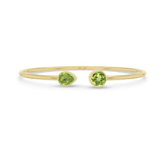 peridot cut bracelet