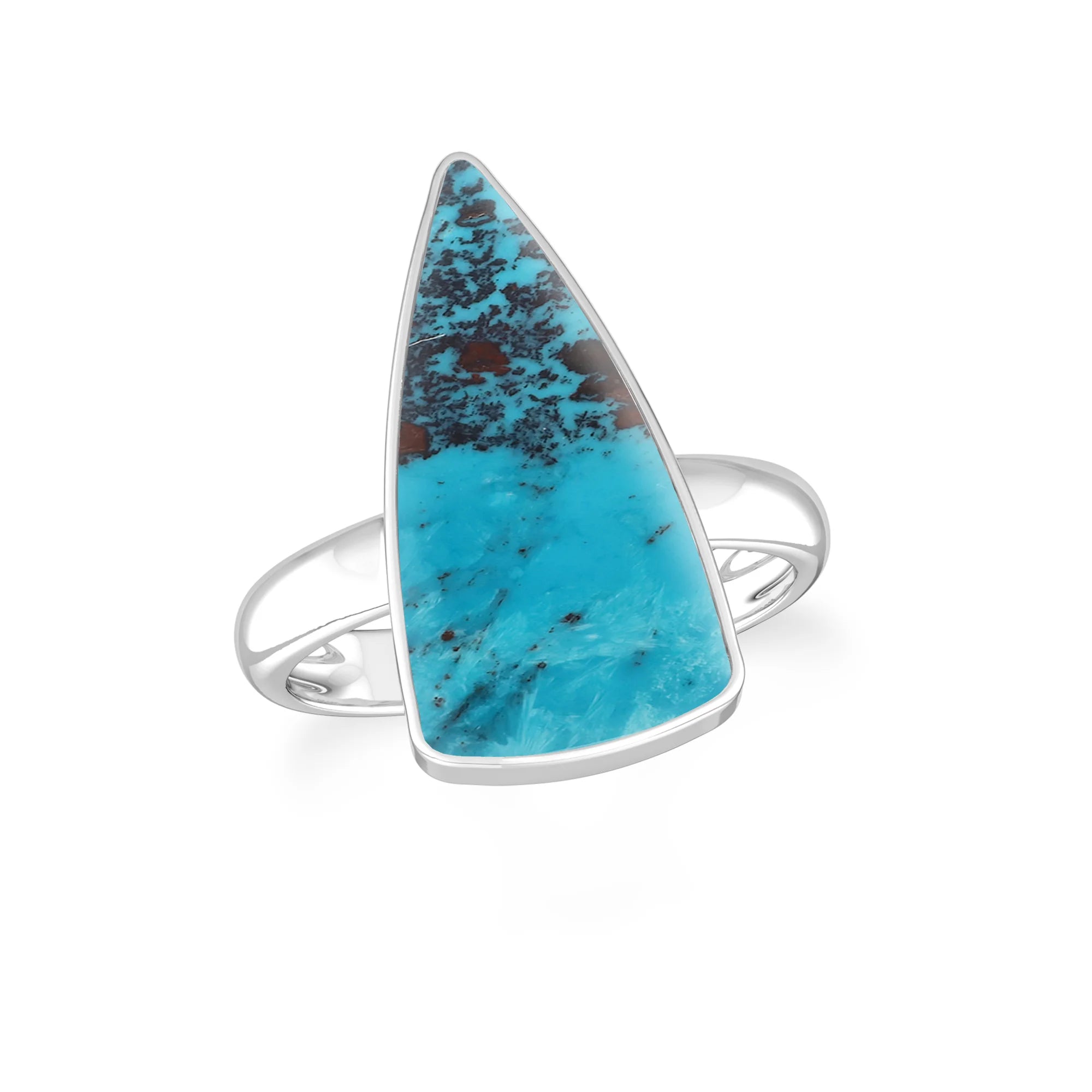shattuckite bezel-set ring
