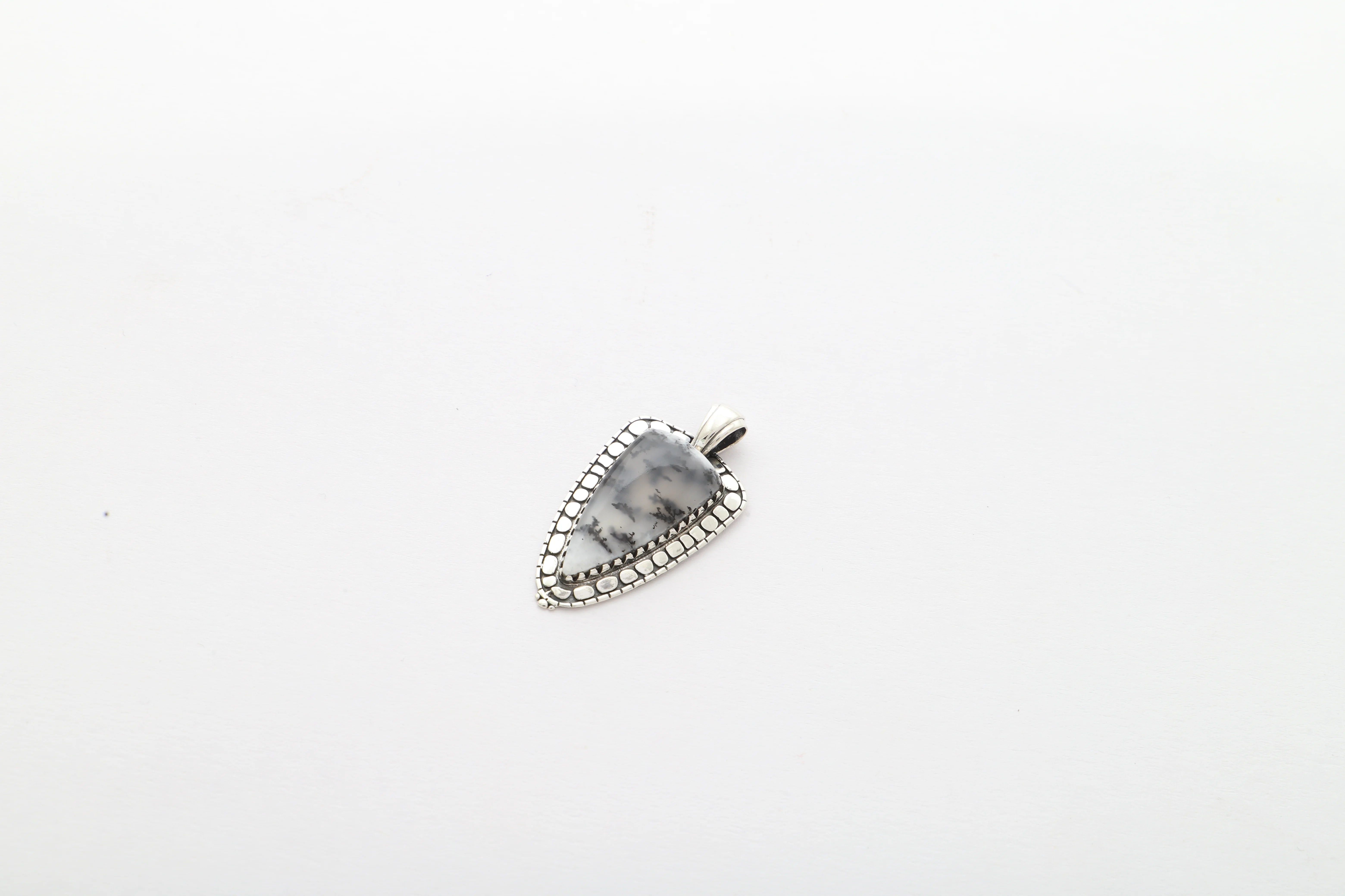 dendritic opal pendant