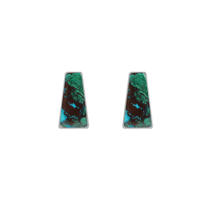 chrysocolla earrings