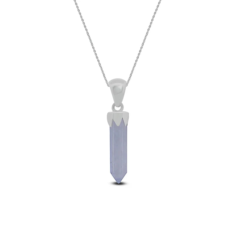 blue lace agate pendant