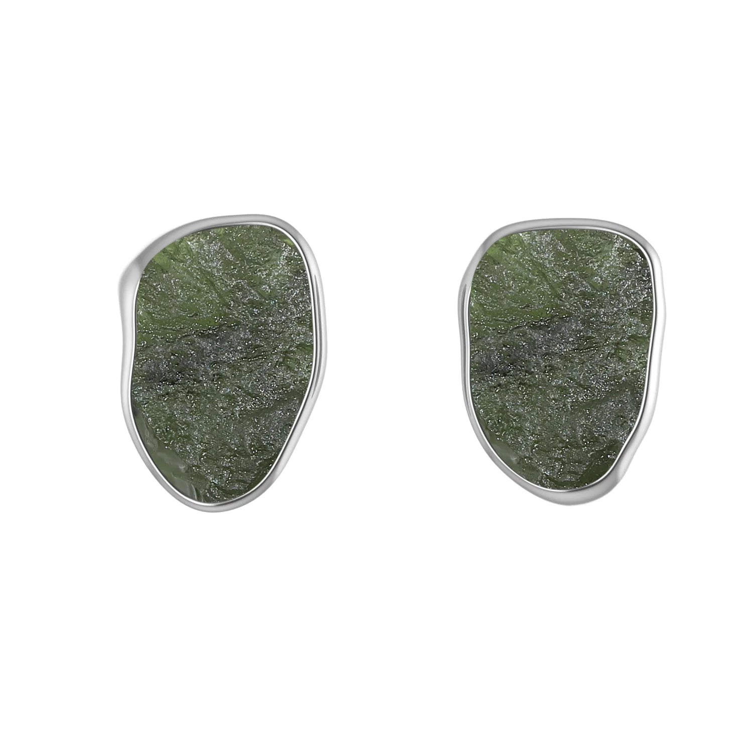 moldavite earrings 