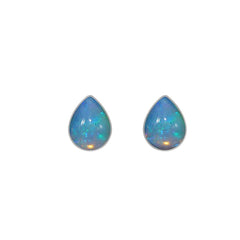ethiopian opal cab earrings