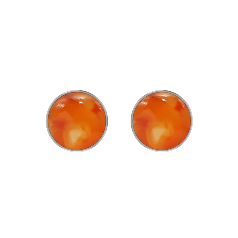 carnelian cab earrings
