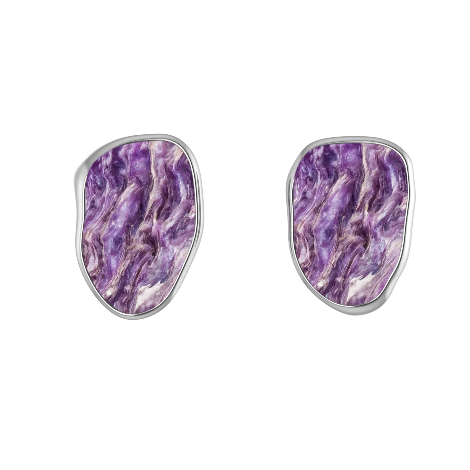 charoite earrings 