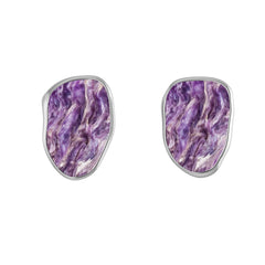 charoite earrings 