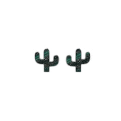 malachite slice earrings