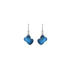 labradorite slice earrings
