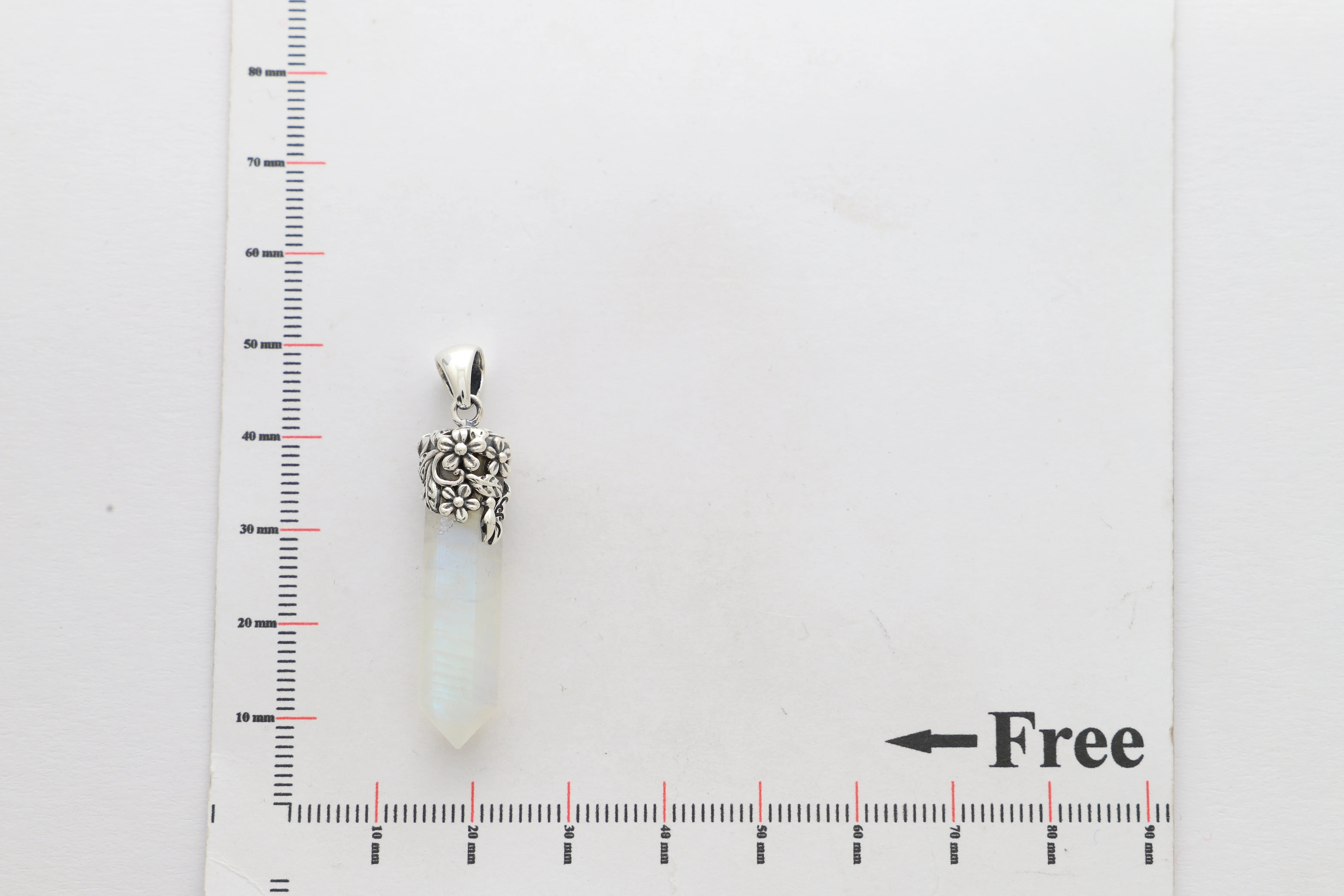 rainbow moonstone pendant