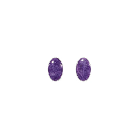 charoite earrings 