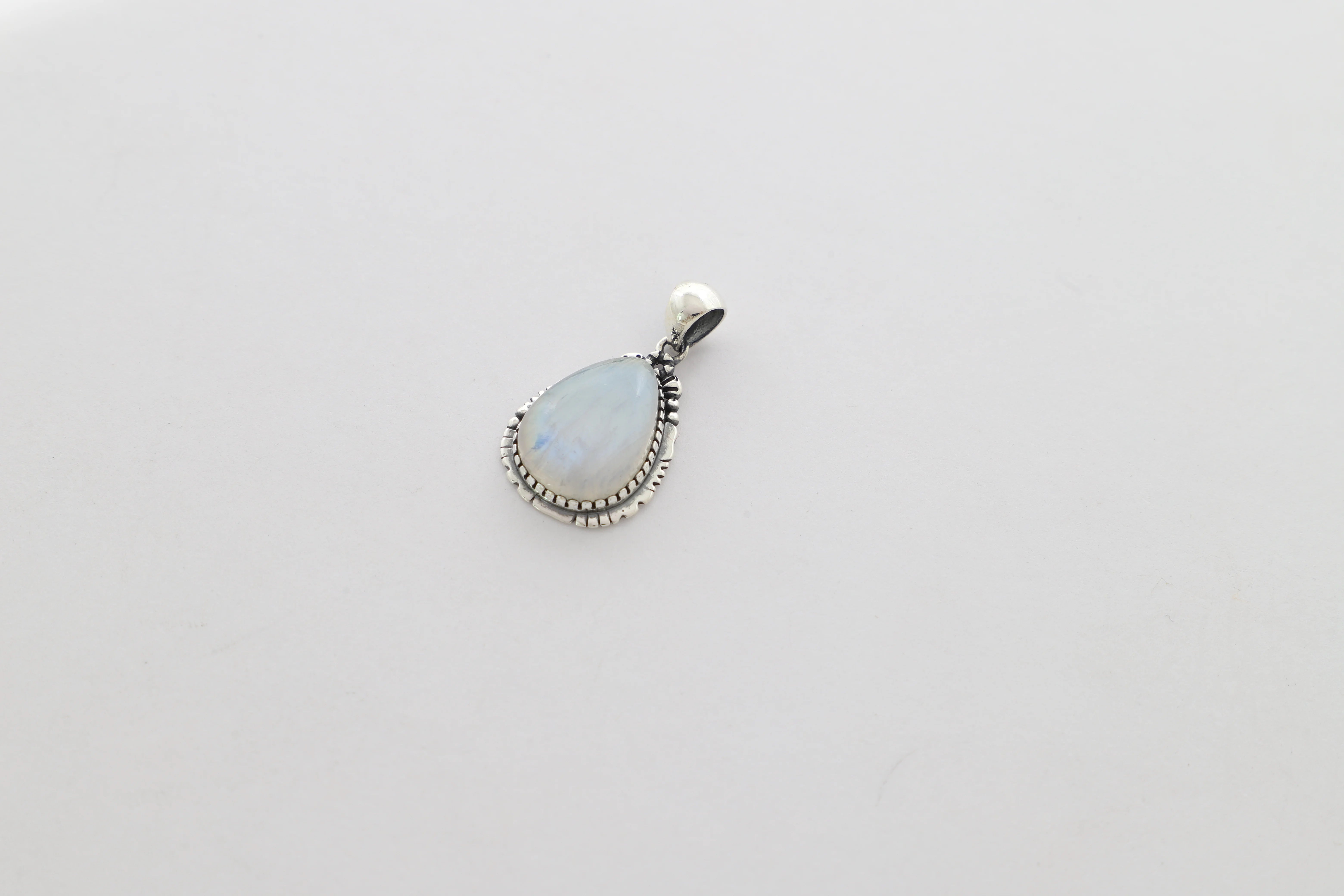 rainbow moonstone pendant