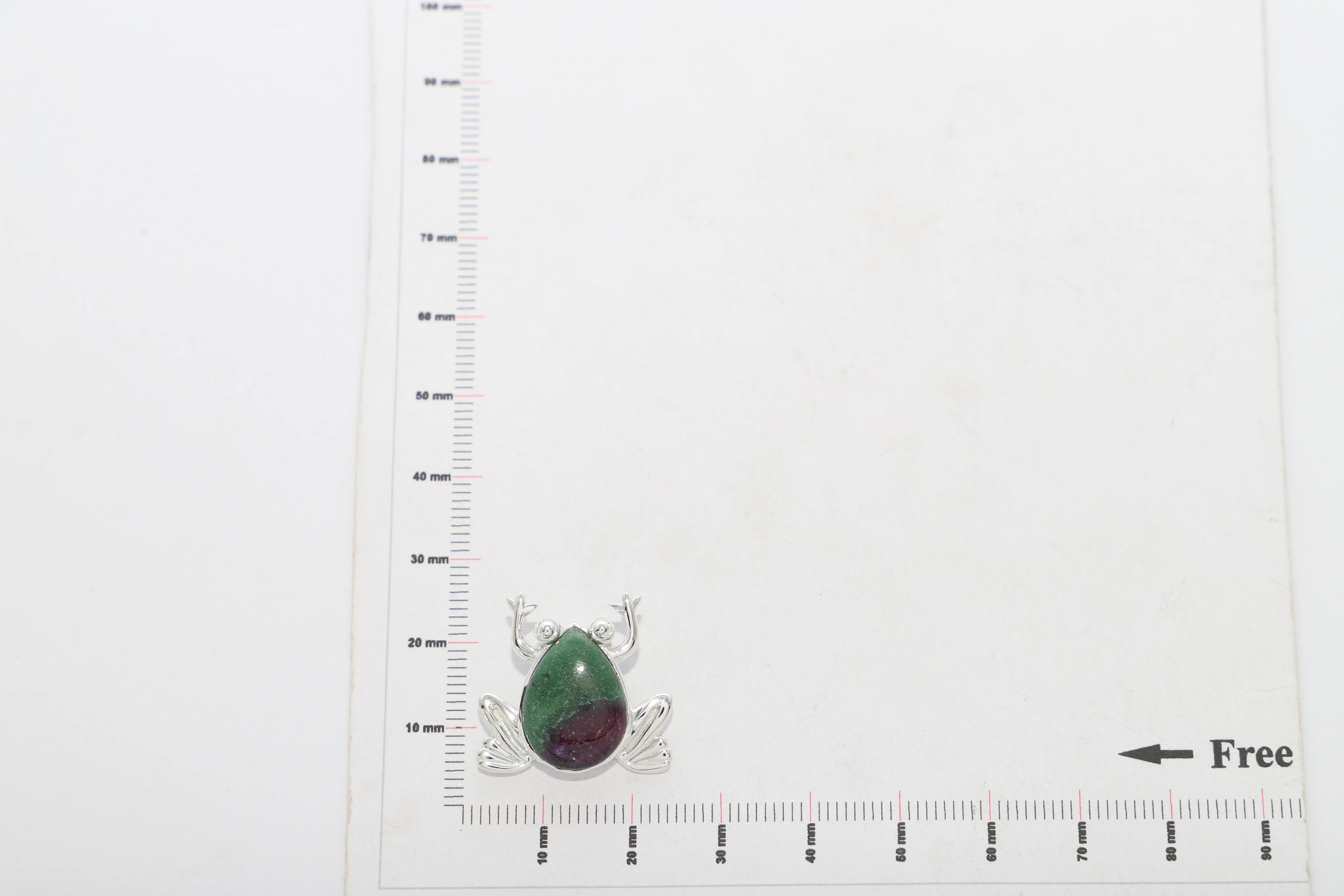 ruby zoisite pendant