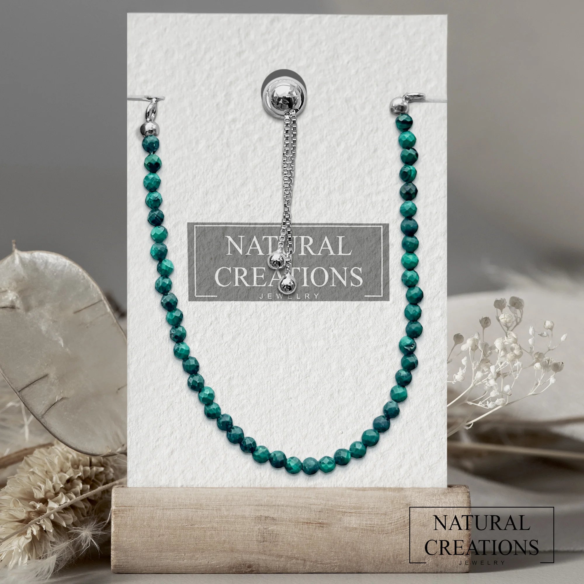 malachite cut bracelet
