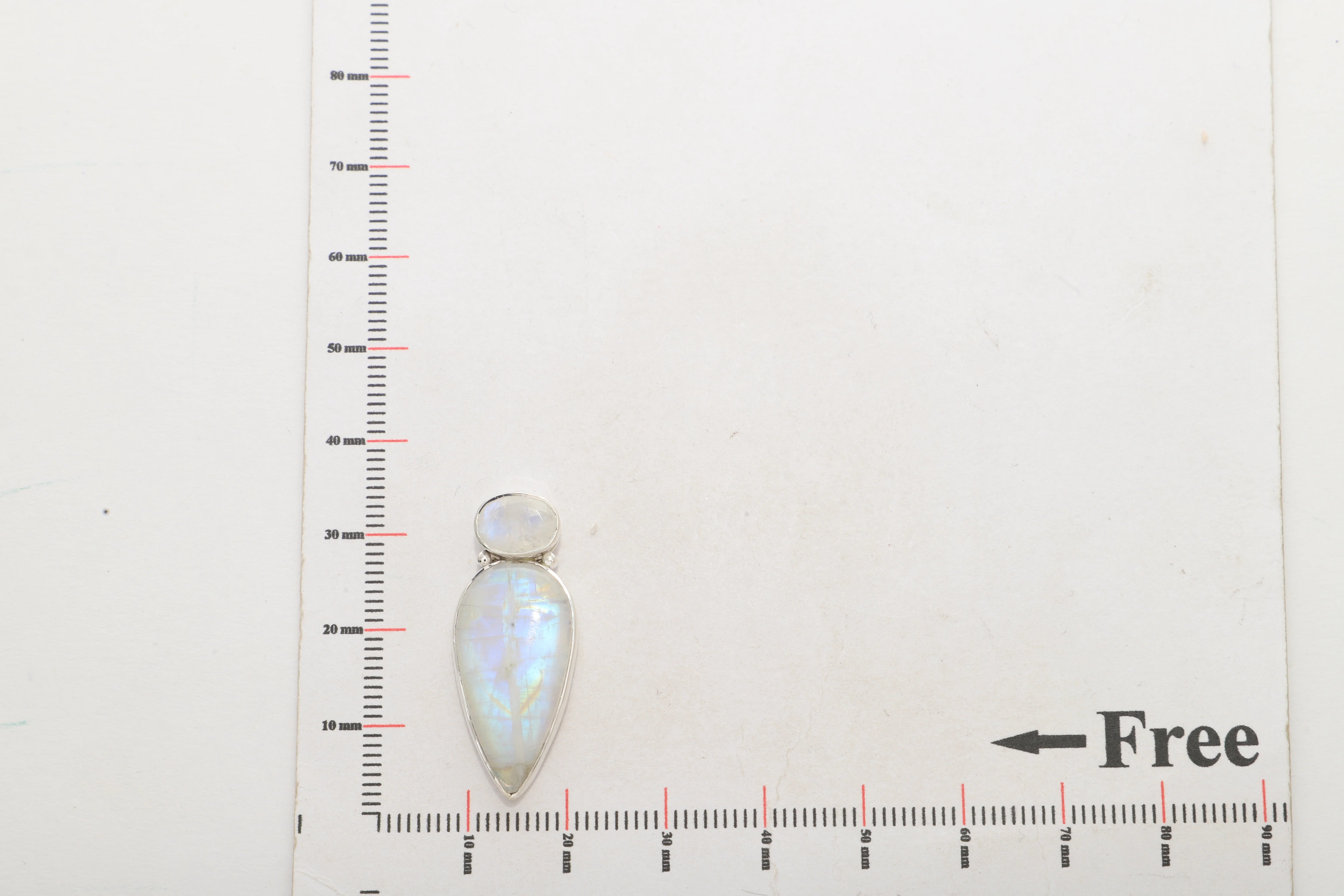 rainbow moonstone pendant