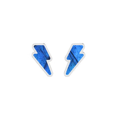 labradorite slice earrings